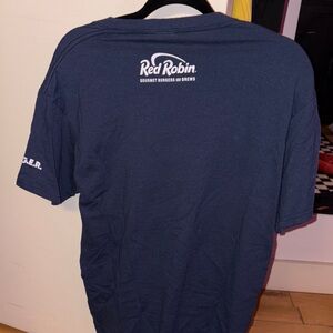 Navy Blue Red Robin employee Shirt